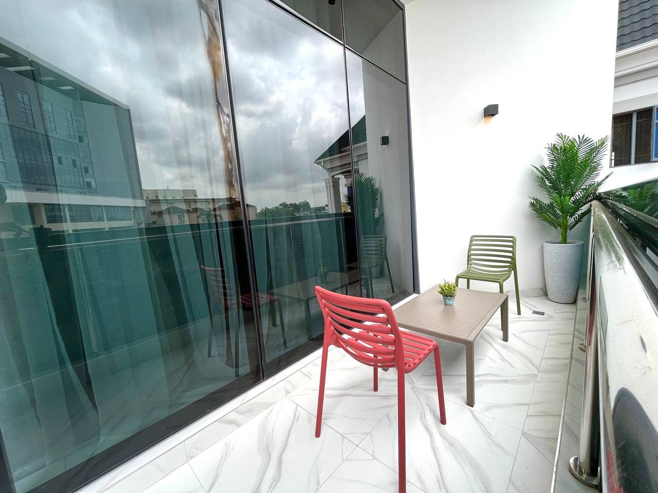 Private balcony, Apartment Charlie, Nimbus Nook Ikeja GRA