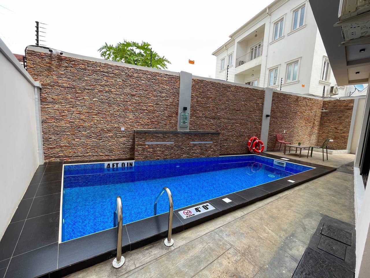 Swimming pool at Nimbus Nook Apartments, Ikeja GRA, Lagos
